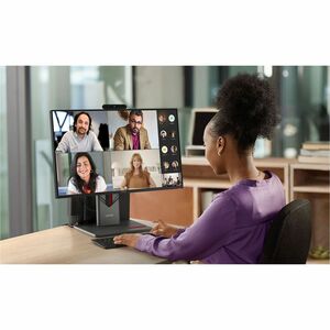 Lenovo ThinkVision P24Q-40 24" Class WQHD LED Monitor - 16:9 - Raven Black - 23.8" Viewable - In-plane Switching (IPS) Tec