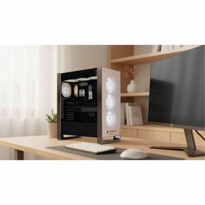 In Win DLITE IW-CS-DLITEBRO-4XM120 Computer Case - ATX Motherboard Supported - Mid-tower - Mesh, SPCC, Tempered Glass, Alu