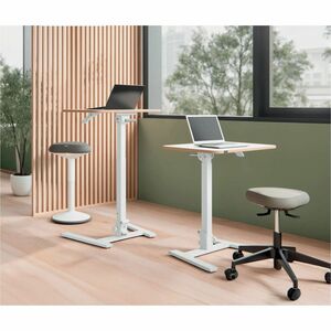 Leitz ERGO Sit-stand Desk - 1 Legs - Height Adjustable - 460 mm Table Top Width x 650 mm Table Top Depth - 1090 mm Height 