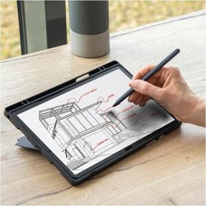 MOBILIS C2 Tastatur/Cover (Folie) für 27,9 cm (11 Zoll) Samsung Galaxy Tab A9+ Tablet, Stylus - Schwarz - Sturzsicher, Sto