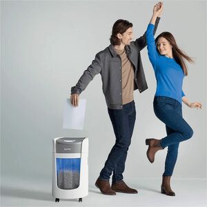 ACCO IQ OptiMax 225 Paper Shredder - Continuous Shredder - Micro Cut - 6 Per Pass - for shredding Paper Clip, Staples, Pap