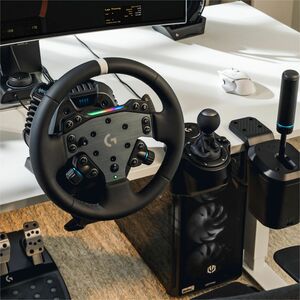 Logitech G TRUEFORCE RS50 Gaming Steering Wheel/Base/Hub - Cable - USB - PlayStation 5, PlayStation 4, PC - Black