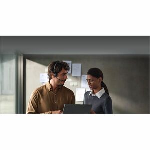 Shokz OpenMeet Wireless Open-ear, Over-the-head, On-ear, Over-the-ear Stereo Earset - Black - Binaural - Open - 2900 cm - 