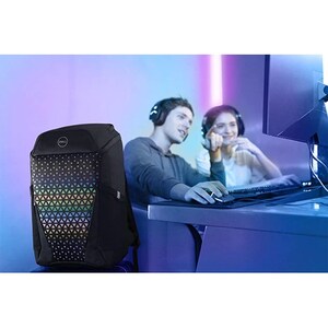 Dell GM1720PM 便携包 (背包) 用于 43.2 cm (17") Dell 笔记本电脑 - 黑 - 防水底座, 防雨性, 耐候 - 布料, 网 Body - 肩带, 手柄, 推车带 - 490 毫米 高度 x 325 毫米 宽度 
