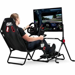 Next Level Racing Lite Höhenverstellbar Monitorständer - Bildschirmgröße: Bis zu 139,7 cm (55 Zoll) - 20 kg TragfähigkeitD
