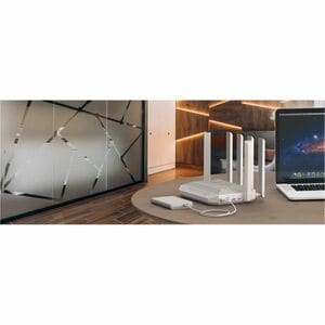 "Hero 5G Modem Router 5G Wi-Fi 6 Mesh AX3000 con 2 slot SIM, 1 porta 2,5G e smart switch 4 porte a 1Gb, porte USB 3.0 e 2.