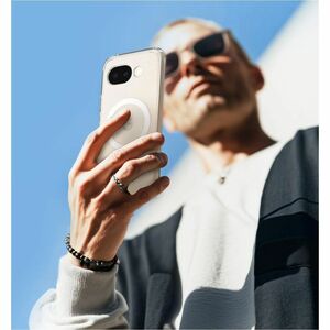 Spigen Ultra Hybrid Mag Case for Google Pixel 10a Smartphone - Clear White - Yellowing Resistant, Drop Resistant, Scratch 