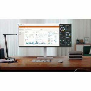 LG Ultrawide 34U530A-W 34" Class WFHD LCD Monitor - 21:9 - 34" Viewable - In-plane Switching (IPS) Technology - 2560 x 108