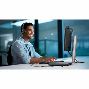 Auriculares Dell WH125 Cableado Sobre la oreja, Sobre la cabeza Estéreo - Negro - Binaural - Supra-aural - 32Ohm - 20Hz a 