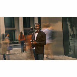 Jabra Evolve3 75 Wireless On-ear, Over-the-head, Over-the-ear Stereo Headset - Black - Binaural - Supra-aural - 3000 cm - 