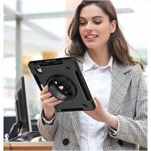 4smarts Robust Tasche für 26,4 cm (10,4 Zoll) Samsung Galaxy Tab S6 Lite Tablet - Schwarz - Polycarbonat, Thermoplastische