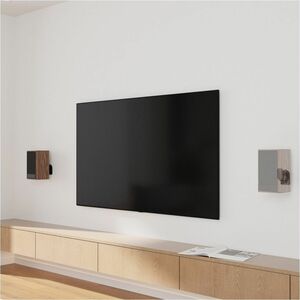 SOPORTE DE PARED GIRATORIO INCLINABLE PARA ALTAVOCES NEGRO