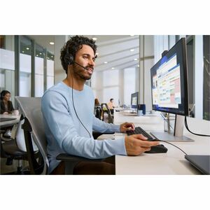 Cuffie Poly Mission 400 425 Cavo Over-the-head, On-ear Stereo - Nero - Microsoft Teams Certification - Binaural - Supra-au