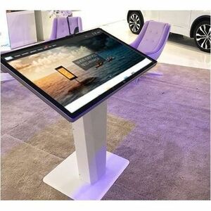 SMS Icon Floor Mount for Display, Navigator - White - 139.7 cm to 165.1 cm (65") Screen Support - 50 kg Load Capacity - 40