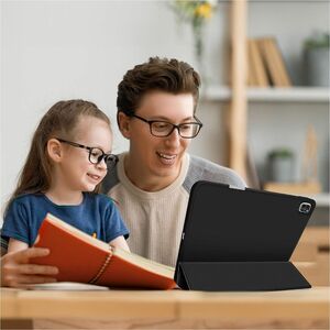 4smarts Basic Tasche (Folie) für 33 cm (13 Zoll) Apple iPad Pro 13 (2024) Tablet - Schwarz - Thermoplastisches Polyurethan