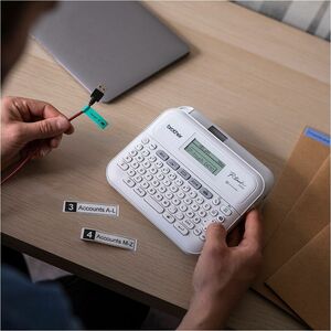 Brother P-touch PT-D410VP Electronic Label Maker - Thermal Transfer - 20 mm/s Mono - 15 Fonts - 180 dpi - Label18 mm - LCD