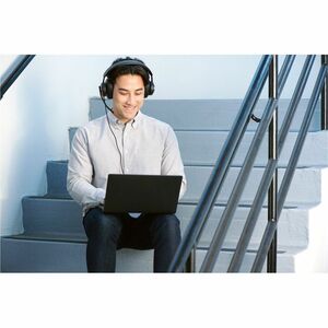 Kensington H2000 Wired Over-the-ear, Over-the-head Stereo Headset - Black - Microsoft Teams Certification - Binaural - Cir