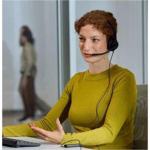 Poly Mission 400 415 Wired Over-the-head, On-ear Mono Headset - Black - Microsoft Teams Certification - Monaural - Supra-a