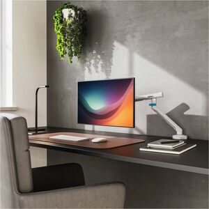Digitus Tischhalterung für Monitor, Flachbildschirm, Gekrümmte Bildschirmanzeige - Weiß - Höhenverstellbar - 1 Unterstützt