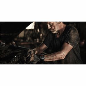 Kospet TANK M4C Smart Watch - Square Case Shape - Silver Body Color - Stainless Steel, Zinc Alloy Case Material - Silicone
