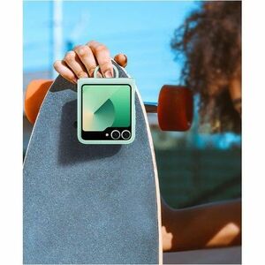 Samsung Carrying Case Samsung Galaxy Z Flip6 Smartphone - Mint - Anti-slip - Silicone Body - Ring
