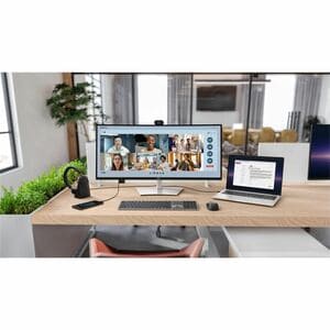 Dell Pro P P3426WEV 34" Class Webcam UW-QHD Curved Screen LCD Monitor - 21:9 - Black - TAA Compliant - 86.6 cm (34.1") Vie