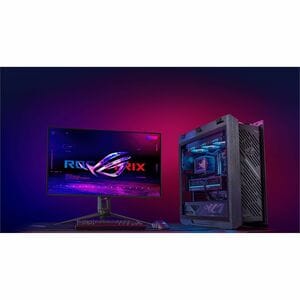 ROG Strix Helios II EATX mid-tower gaming case with dual tempered glass side panels, GPU support for up to 450mm in length