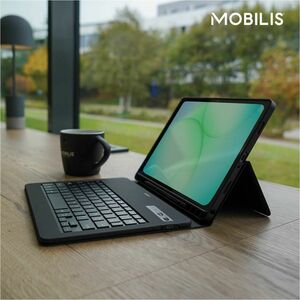 MOBILIS Element Keyboard/Cover Case (Folio) for 27.9 cm (11") Samsung Galaxy Tab A11+, Galaxy Tab A9+ Tablet - Black - Dro