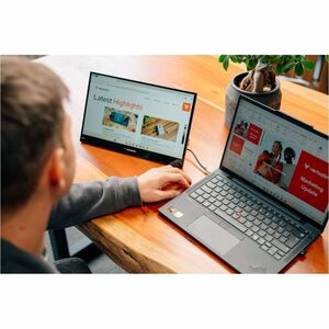 Verbatim Light 16" Class Full HD LCD Monitor - 16:9 - 15.6" Viewable - In-plane Switching (IPS) Technology - 1920 x 1080 -
