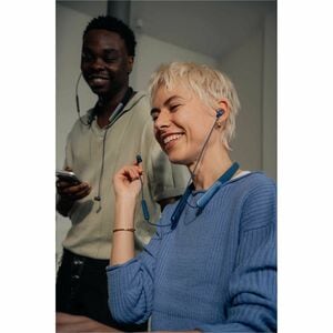 Verbatim TruSound Pro Wireless Earbud, Behind-the-neck Stereo Earset - Blue - Binaural - In-ear - Bluetooth - 32 Ohm - 20 