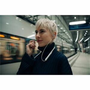 Verbatim TruSound Wireless Earbud, Behind-the-neck Stereo Earset - Grey - Binaural - In-ear - Bluetooth - 32 Ohm - 20 Hz t