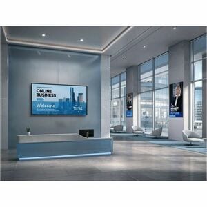 ViewSonic ViewBoard CDE86G3-1C 85.6" LCD Digital Signage Display - 24 Hours/7 Days Operation - Energy Star - Thin Film Tra
