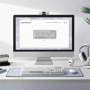 Logitech K98M Plus 键盘 - 袖珍的 - 有线/无线 连接 - A 型 USB 接口 - 英文（美国） - QWERTY 布局 - 珍珠白 - 机械 按键开关 - Bluetooth/RF - 10 m - 2.40 GHz 