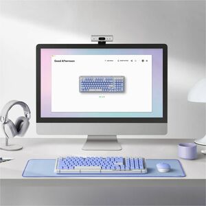 Logitech K98M Plus 键盘 - 袖珍的 - 有线/无线 连接 - A 型 USB 接口 - 英文（美国） - QWERTY 布局 - 机械 按键开关 - Bluetooth/RF - 10 m - 2.40 GHz - 97 K