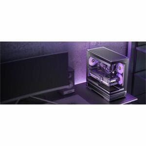 Boîtier d'ordinateur Antec Constellation - Noir - En verre trempé, Mesh, Acier, Plastique - 1 x 240mm, 1 x 120mm Fan(s) In