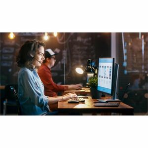 Yealink BH70 Wireless Over-the-head Mono Headset - Microsoft Teams Certification - Monaural - Supra-aural - 5000 cm - Blue