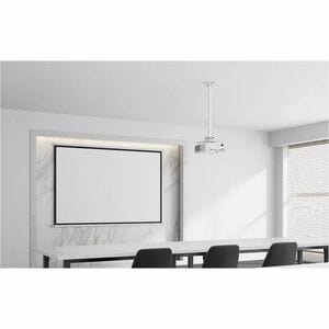 Neomounts CL25-550WH1 Ceiling Mount for Projector - White - Height Adjustable - 35 kg Load Capacity - Steel