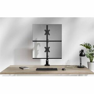 Neomounts DS60-600BL2V Mounting Arm - Black - Height Adjustable - 2 Display(s) Supported - 25.4 cm to 81.3 cm (32"") Scree