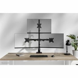 Neomounts NERO Mounting Arm for Monitor, Display - Black - Height Adjustable - 3 Display(s) Supported - 25.4 cm to 81.3 cm