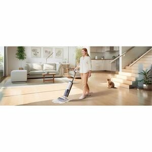 Tineco iFLOOR 5 Breeze Aspirapolvere a bastone 2 in 1 Batteria Secco e bagnato Senza sacchetto Bianco, Nero