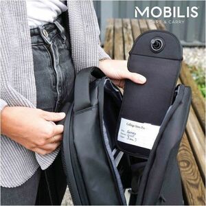 MOBILIS Carrying Case (Pouch) for 17.8 cm (7") Smartphone - Black - Tear Proof - Neoprene Body