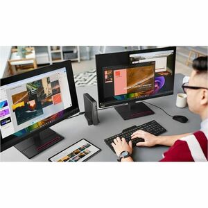 ThinkCentre Neo 55q Gen 6 powered by AMD Ryzen 5 220 6C/12T up to 3.7GHz 16GB DDR5 RAM 256GB M.2 G4 SSD integrated graphic