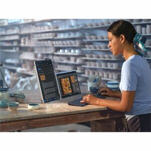 HP 514pn 14" Class WQXGA LED Monitor - 16:10 - Silver - 36.3 cm (14.3") Viewable - In-plane Switching (IPS) Black Technolo