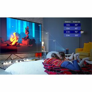 Asus ZenBeam L2 Short Throw DLP Projector - 16:9 - Portable, Desktop, Ceiling Mountable - Navy Blue - High Dynamic Range (