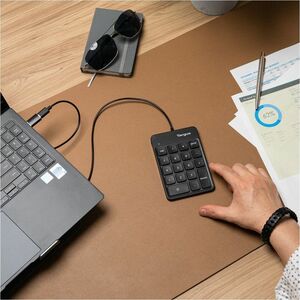 Targus AKP13GL Keypad - Cable Connectivity - USB Type C, USB Type A Interface - Black - Windows, macOS, ChromeOS - PC, Mac