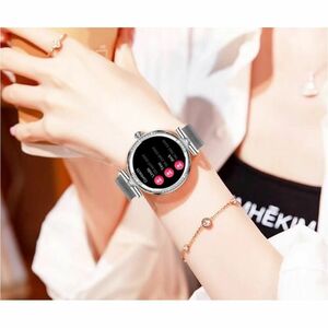 Carneo Seinna HR+ Smart Watch - 11.50 mm Case Thickness - 39.50 mm Case Width - Women - Silver, Rose Gold Body Color - Sil