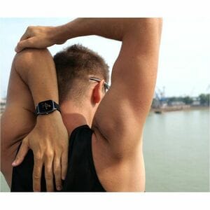 Carneo Zenith HR+ Smart Watch - Gold, Rose Gold Body Color - Tempered Glass Body Material - Pedometer - Phone, Text Messag