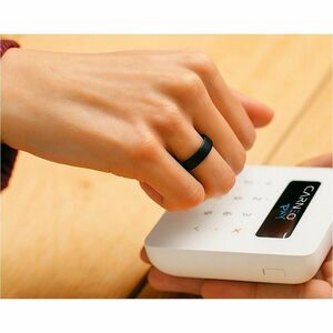 Carneo Smart Ring - Finger Wearable - Titanium Black - Near Field Communication - Scratch Resistant, Water Resistant, Wate