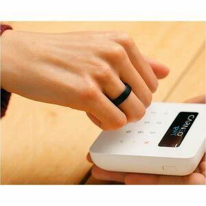 Carneo Smart Ring - Finger Wearable - Titanium Black - Near Field Communication - Scratch Resistant, Water Resistant, Wate