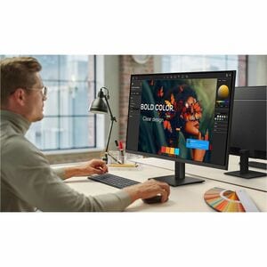 Samsung ViewFinity S7 S32H700EAU 32 Zoll Klasse 4K UHD LED-Monitor - 16:9 Format - Schwarz - 81,3 cm (32 Zoll) Viewable - 